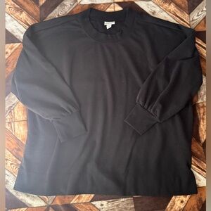 Ava & Viv Black Crewneck Pullover Sweater